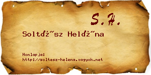 Soltész Heléna névjegykártya